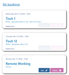 Bookings Bookings